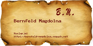 Bernfeld Magdolna névjegykártya